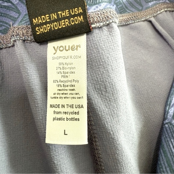 Youer Success Pants Wide Leg Women Size L High Waist Lightweight Alpen Purple - Picture 14 of 17